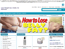 Tablet Screenshot of loseweightburnbellyfatstomach.com